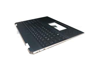 NSK-XNJBQ original HP keyboard incl. topcase DE (german) black/blue with backlight