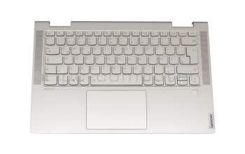 PD4SB-GR original Lenovo keyboard incl. topcase DE (german) silver/silver with backlight