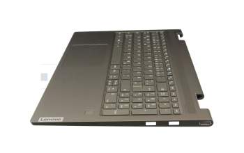PK0900 original Lenovo keyboard incl. topcase DE (german) dark green/dark green with backlight (Dark Moss)