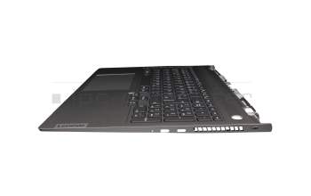 PK0900 original Lenovo keyboard incl. topcase DE (german) grey/grey with backlight