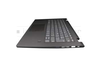 PK09000JB40 original Lenovo keyboard incl. topcase FR (french) grey/grey