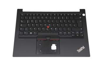 PK131D53A11 original Lenovo keyboard incl. topcase DE (german) black/black with mouse-stick without backlight