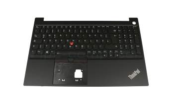 PK131HK2B11 original Lenovo keyboard incl. topcase DE (german) black/black with backlight and mouse-stick