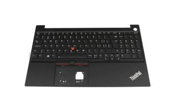 PK131HK3B12 original Lenovo keyboard incl. topcase CH (swiss) black/black with backlight and mouse-stick