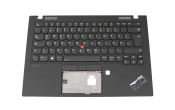 PK131L11B11 original Lenovo keyboard incl. topcase DE (german) black/black with backlight and mouse-stick WWAN