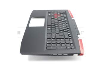 PK131TY1B10 original Acer keyboard incl. topcase DE (german) black/black with backlight