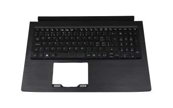 PK1328Z1A12 original Acer keyboard incl. topcase CH (swiss) black/black