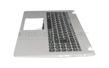 PK132CE3B11 original Acer keyboard incl. topcase DE (german) black/silver