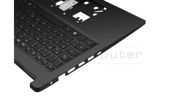 PK132WV1B13 original Acer keyboard incl. topcase DE (german) black/grey with backlight