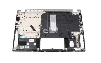 PK1334G1G00 original Acer keyboard incl. topcase US (english) silver/silver with backlight
