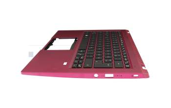 PK1334G1K13 original Acer keyboard incl. topcase DE (german) black/red with backlight