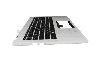 PK133TO2A13 original Acer keyboard incl. topcase DE (german) black/silver with backlight