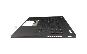 PK137II2J11 original Compal keyboard incl. topcase DE (german) black/black with backlight