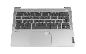 PK37B012R00 original Lenovo keyboard incl. topcase DE (german) grey/silver with backlight