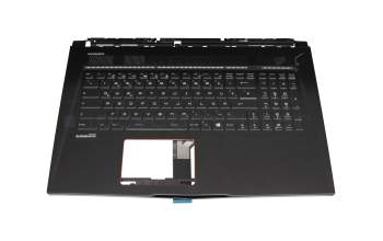 PN129744 original MSI keyboard incl. topcase DE (german) black/black with backlight
