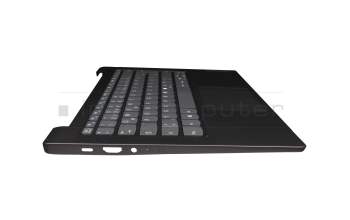 PR45-GR original Lenovo keyboard incl. topcase DE (german) grey/grey with fingerprint