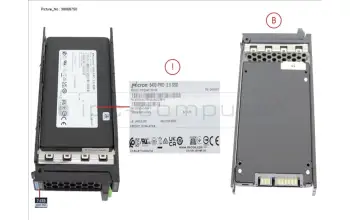 Fujitsu SSD SATA 6G RI 7.68TB IN SFF SLIM for Fujitsu Primergy CX2550 M5