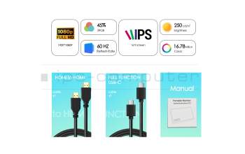 Portable display 15.6 FHD USB-C/HDMI for SHS Computer Workstation NP70RNH (i7-13700H)