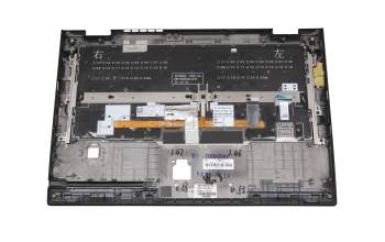 RVWV-85UK original Lenovo keyboard incl. topcase DE (german) black/black with backlight and mouse-stick