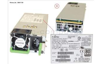 Fujitsu S26113-F574-L13 Modulare SV 800W platinum hp
