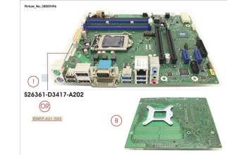 Fujitsu S26361-D3417-A202 MB D3417 (CUZ=SB-PC-16008!) PM EICA/YM8U