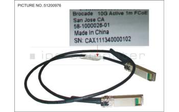 Fujitsu S26361-F3873-L501 SFP+ ACTIVE TWINAX CABLE BROCADE 1M