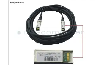 Fujitsu SFP+ ACTIVE TWINAX CABLE CISCO 10M for Fujitsu Primergy RX2520 M1