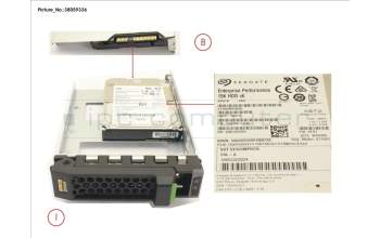 Fujitsu HD SAS 12G 900GB 15K HOT PL 3.5\' EP for Fujitsu Primergy TX2550 M4