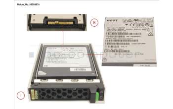 Fujitsu SSD SAS 12G 400GB MIXED-USE 2.5\' H-P EP for Fujitsu Primergy RX4770 M4