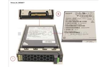 Fujitsu SSD SAS 12G 800GB MIXED-USE 2.5\' H-P EP for Fujitsu PrimeQuest 3800E2