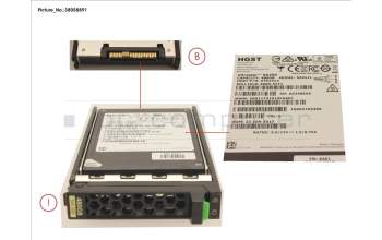 Fujitsu SSD SAS 12G 480GB READ-INT. 2.5\' H-P EP for Fujitsu Primergy RX2530 M2
