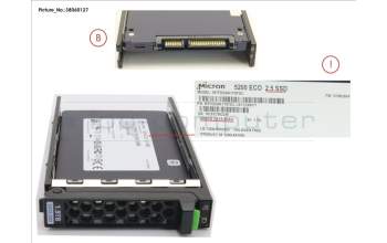Fujitsu SSD SATA 6G 1.92TB READ-INT. 2.5\' H-P EP for Fujitsu Primergy RX4770 M6
