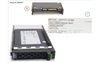 Fujitsu S26361-F5701-L384 SSD SATA 6G 3.84TB READ-INT. 2.5\' H-P EP