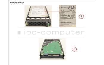 Fujitsu HD SAS 12G 1.2TB 10K 512N HOT PL 2.5\" EP for Fujitsu Primergy RX4770 M6