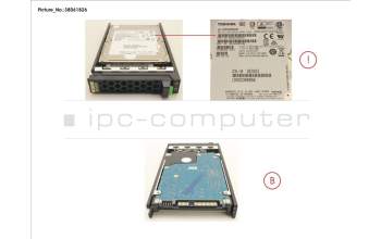 Fujitsu HD SAS 12G 600GB 10K 512N HOT PL 2.5\" EP for Fujitsu Primergy RX4770 M6