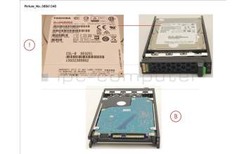 Fujitsu S26361-F5730-L160 HD SAS 12G 600GB 10K 512E HOT PL 2.5\' EP
