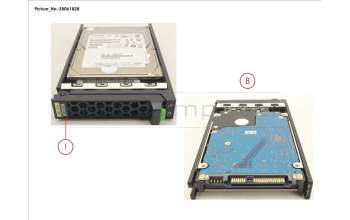 Fujitsu HD SAS 12G 900GB 10K 512E HOT PL 2.5\" EP for Fujitsu Primergy RX4770 M6