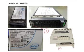 Fujitsu SSD PCIE3 4TB READ-INT. 2.5\" H-P EP for Fujitsu Primergy RX4770 M6