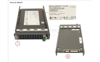 Fujitsu SSD SATA 6G 1.92TB MU SFF SLIM for Fujitsu Primergy RX4770 M6