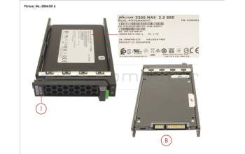 Fujitsu SSD SATA 6G 480GB MU SFF SLIM for Fujitsu Primergy RX4770 M6