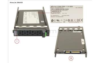 Fujitsu SSD SATA 6G RI 240GB IN SFF SLIM for Fujitsu Primergy RX4770 M6
