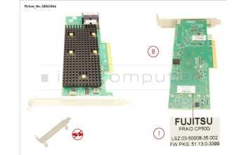 Fujitsu PRAID CP500I FH/LP for Fujitsu Primergy RX4770 M6