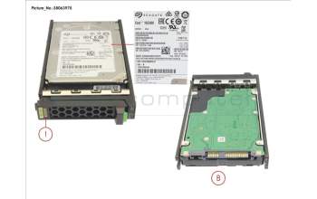 Fujitsu HD SED SAS 12G 600GB 10K SFF 512N HP EP for Fujitsu Primergy RX4770 M6