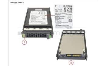 Fujitsu SSD SAS 12G WI 400GB IN SFF SLIM for Fujitsu Primergy RX4770 M6
