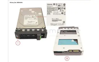 Fujitsu HD BC-SATA 6G 1TB 7K2 512N HOT PL LFF for Fujitsu Primergy RX1330 M3