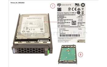 Fujitsu HD SATA 6G 1TB 7.2K 512N HOT PL 2.5\' BC for Fujitsu Primergy RX4770 M6