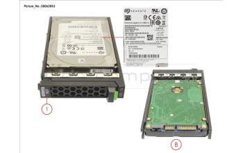 Fujitsu HD SATA 6G 2TB 7.2K 512N HOT PL 2.5\' BC for Fujitsu Primergy RX4770 M6
