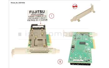 Fujitsu PRAID EP540I FH/LP for Fujitsu Primergy RX4770 M6