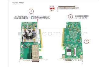 Fujitsu PLAN EP QL45611 100GB 1P QSFP28 LP, FH for Fujitsu PrimeQuest 3800E2