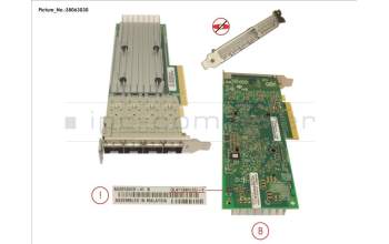 Fujitsu PLAN EP QL41134 4X 10G SFP+, LP,FH for Fujitsu PrimeQuest 3800E2